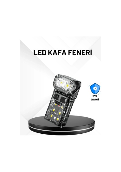 Ceylan Adam Sensörlü Led Kafa Feneri Şarj Edilebilir Manyetik Eller Serbest Çok Renkli