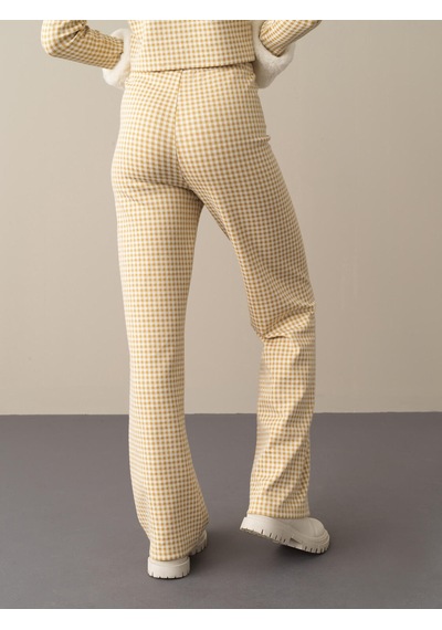 Xint Sarı Regular Fit Pamuklu Pantolon 470357