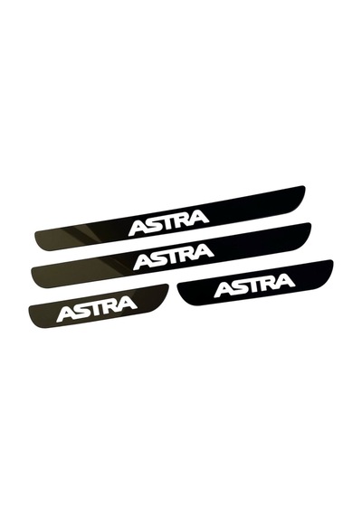 Astra Pleksi Kapı Eşiği Piano Black 4 Parça