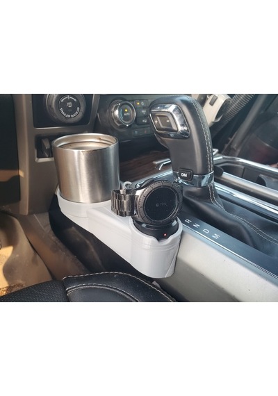 F150 İçin Bardaklık + Apple Watch Şarj Kombinasyonu