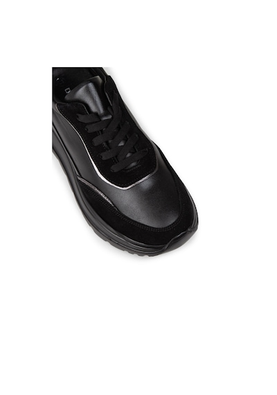 Deery Kadın Hakiki Deri Siyah Sneaker Ayakkabı - M0509zsyhe01 Siyah