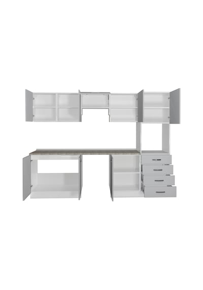 Decoraktiv Elite 280q Ankastre Boy Dolaplı Mdf Hazır Mutfak Dolabı - Tezgah Dahil - Buz Gri Açık Gri Decoraktiv Elite 280q Ankastre Boy Dolaplı Mdf Hazır Mutfak Dolabı - Tezgah Dahil - Buz Gri Açık Gri