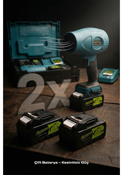 Reschmann R-BX1003 21V 3AH Profesyonel Kömürsüz Şarjlı Hava Üfleme Makinesi