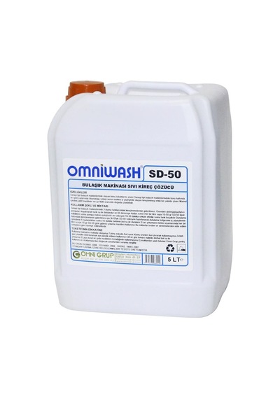 Omniwash Sd-50 Bulaşık Makinesi Sıvı Kireç Çözücü 4 x 5 L