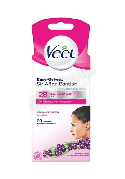 3 Adet Veet Yüz Ağda Bandı 20 Li