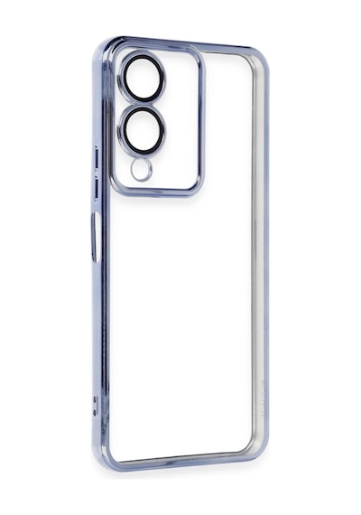 Newface - 76 - Vivo Y17s Kılıf Razer Lensli Silikon - - Csmo-tex - Açık Mavi
