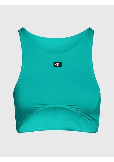 Calvin Klein Crop Top, D09 Kadın Yeşil Bralet