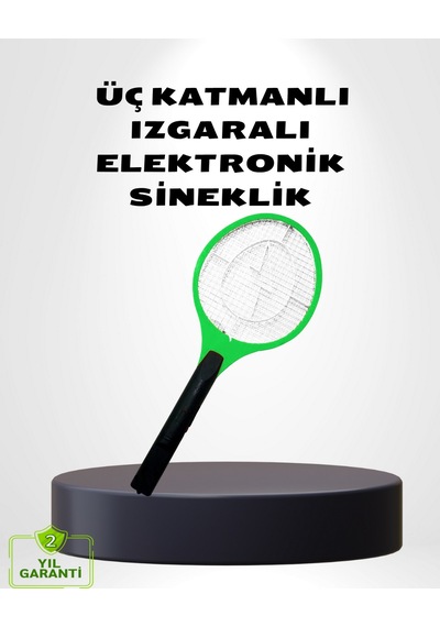 Flzdgnkr Tnabilir Elektronik Sineklik Üç Katmanlı Güvenli Izgara Ve Kimyasız Koruma