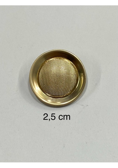 Metal Düğme/kaban Manto Boyu/ 6 Lı Set/2,5 Cm/jx001/mat Gold