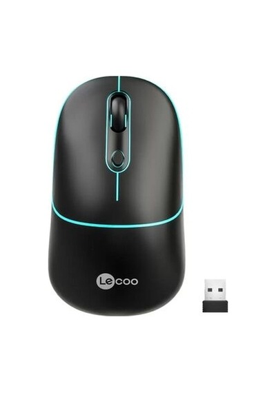 Lenovo Lecoo Ws210 Kablosuz 1600dpı 6 Tuşlu Siyah Optik Mouse