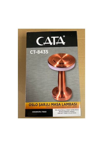 Oslo Şarjlı Dim Edilebilir Dekoratif Masa Lambası Ct-8435 Beyaz