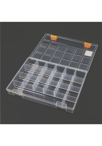 Mano Şeffaf Malzeme Kutusu 11 Inch Klasik Organizer Kutu - Ş-Org-