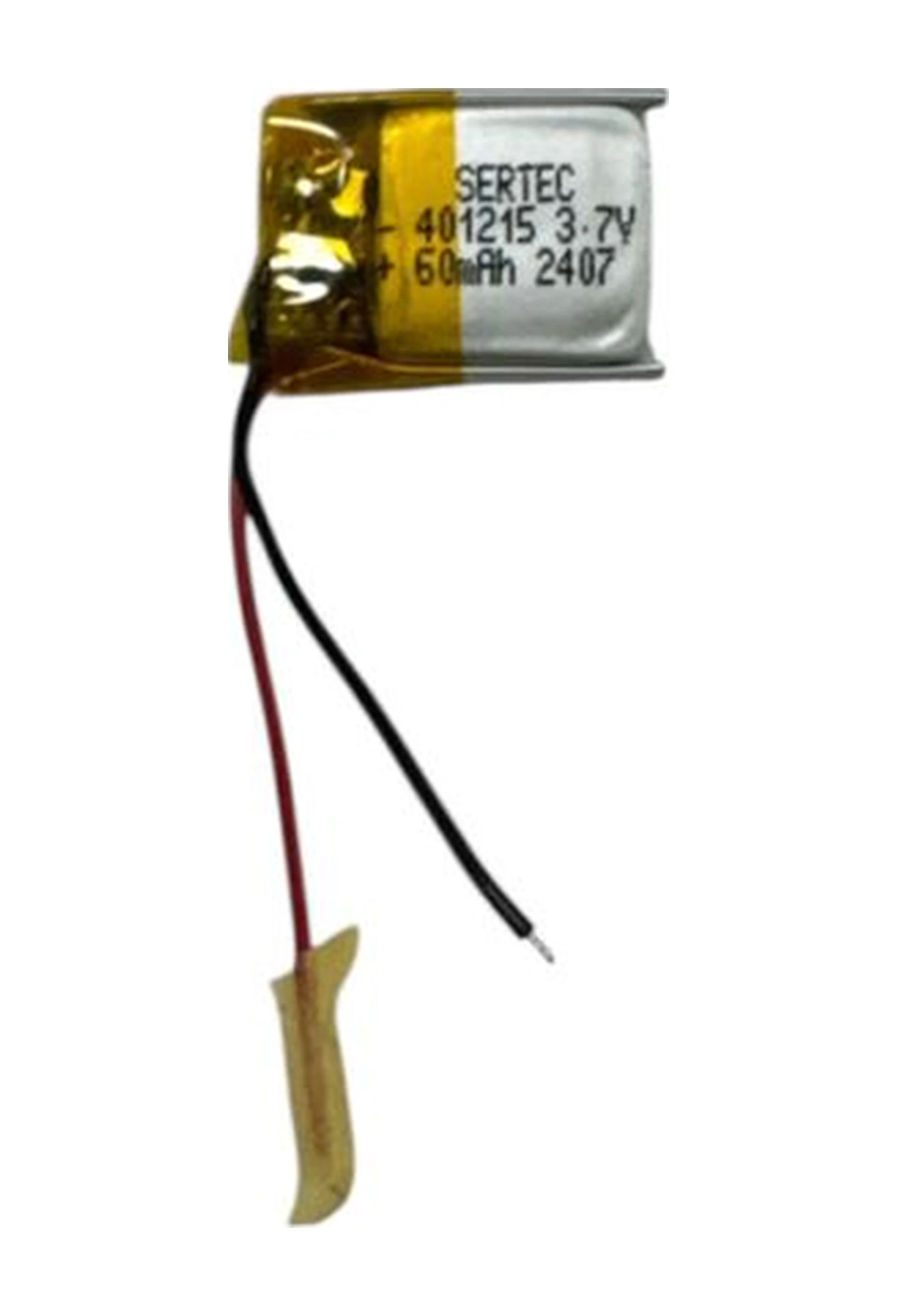 401215 3.7v 40 Mah Li-polymer Pil Devreli/1.5a