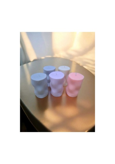Loa Candle Co Dekoratif Spiral Formlu Kokulu Soya Mum Pembe - 720201064 Pembe