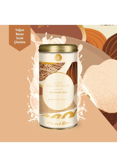 White Hot Chocolate - Beyaz Sıcak Çikolata, Tin, 200 Gr