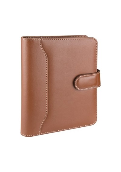 Organizer Ajanda Tarihsiz Kareli 17x22 CM - Taba