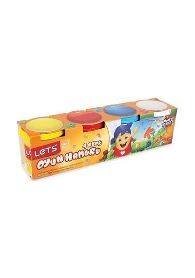 Lets Oyun Hamuru 4 Renk 440 Gr L-8440 Çok Renkli