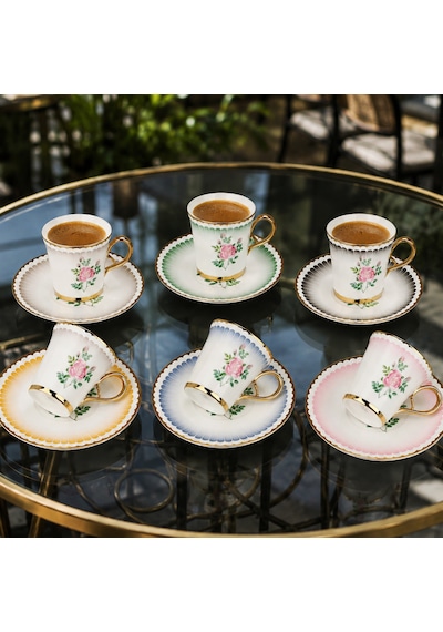 Rsy-275 6 Lı Fincan Takımı Hannah Çok Renkli