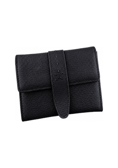 Alphaclub Bag Kadın Hakiki Deri Siyah Renk Çıtçıtlı Kartlık Ve Cüzdan