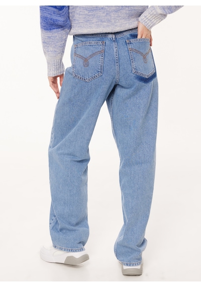 Moschino Jeans Mavi Kadın Denim Pantolon A0336 İndigo