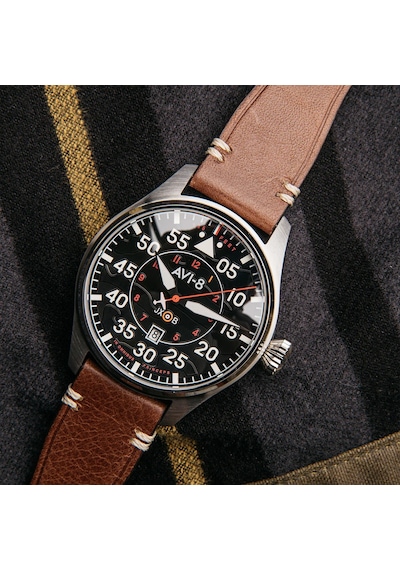 Avı-8 Hawker Hurricane Clowes Av-4097-01 Otomatik Erkek Kol Saati Altın