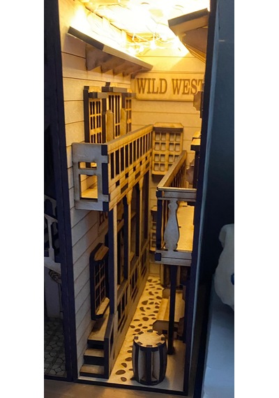 Book Nook Vahşi Batı Kitap Tutucu Dıy Kendin Yap