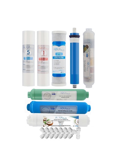Açık Kasa Su Arıtma Cihazı 12 Filtre Seti Standart Membran Set