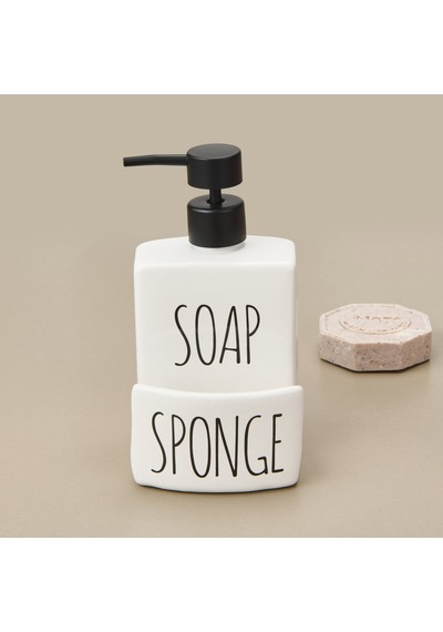 Soap Sıvı Sabunluk - Beyaz / Siyah Çok Renkli