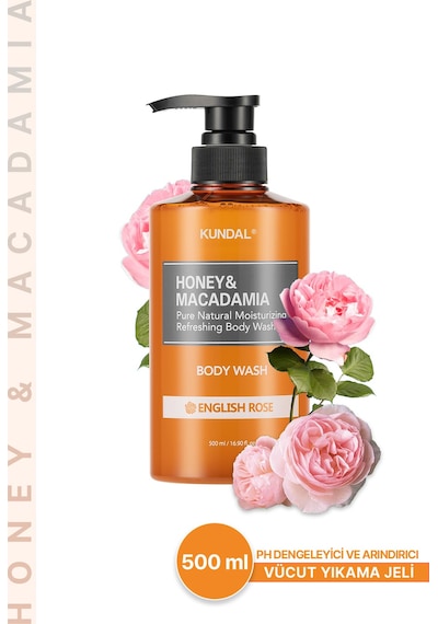 Kundal Honey & Macadamia Pure English Rose Body Wash 500 ML