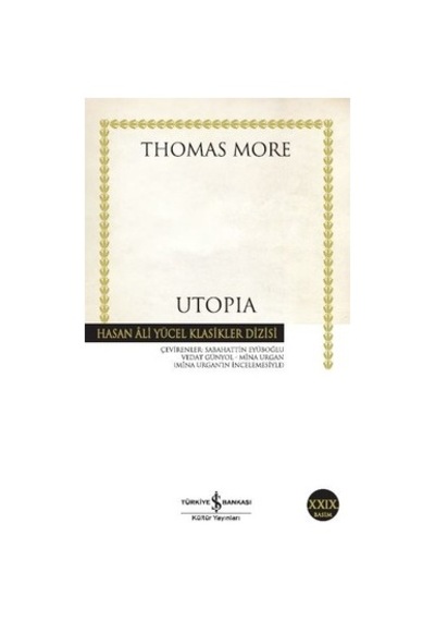 İş Bankası Kültür Yayınları Utopia Ciltsiz - Thomas