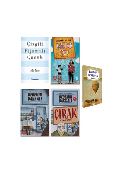 Çizgili Pijamalı Çocuk - Abartma Tozu - Dedemin Bakkalı - Dedemin Bakkalı Çırak 5 Kitap