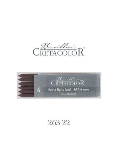Cretacolor Sepia Light Portmin Uç 5,6mm 6lı 26322