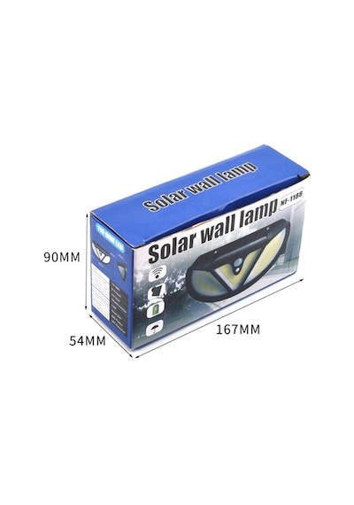 Powermaster Mx-118b Cob Ledli Hareket Sensörlü Üç Modlu Solar Duvar Lambası Diğer