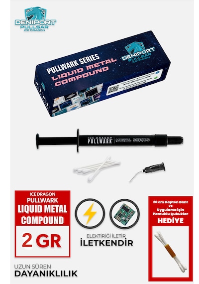Icedragon Pullwark Metal Series 128w/m-k Likit Metal 2g