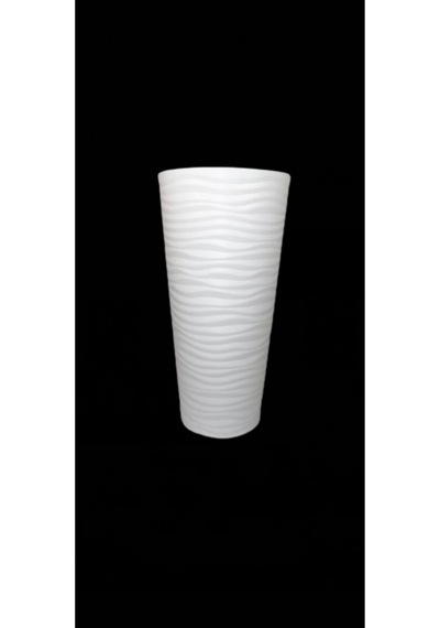 Rüzgar Yapay Çiçekçilik 80x40x40 Beyaz Saksı Beyaz