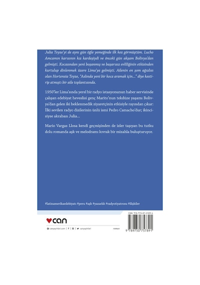 Julia Teyze -  Mario Vargas Llosa -  Can Yayınları