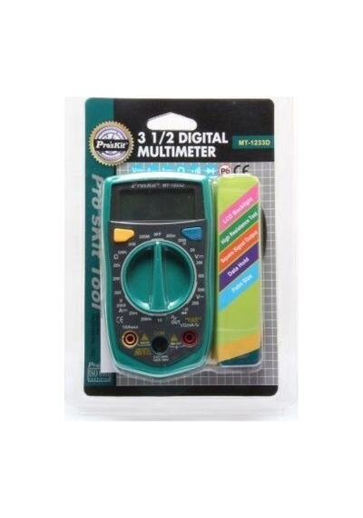 Proskit Mt-1233d Multimetre Mini Cep El Tipi Voltmetre Ampermetre Ac Dc Voltaj Akım Direnç Diyot Buz