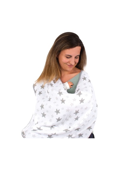 Sevi Bebe 488 Çok Fonksiyonlu Organik Müslin Örtü 95 X 85 Cm Gri