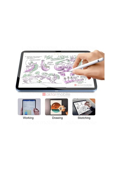 Apple Ipad 10. Nesil 2022 10.9" Paper Like Ekran Koruyucu Nano Kırılmaz Kağıt Hissi Mat Yüzey