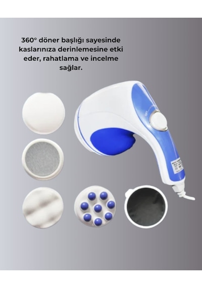 Kas Rahatlatıcı Ve Yağ Yakma Masaj Makinesi Hız Ayarlı Mavi