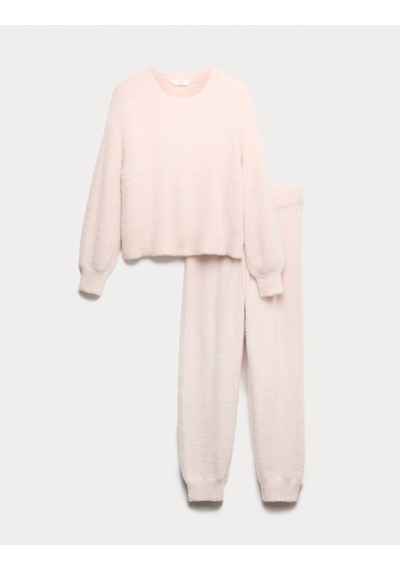 Marks & Spencer Yumuşak Dokulu Pijama Takımı T37002255J Pembe