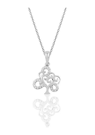 Gümüş Ağaç Modeli Kolye (536536037)