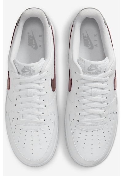 Nike Air Force 1 '07 Trainers White With Metallic Swoosh Leather Sneaker Hakiki Deri Erkek Günlük Spor Ayakkabı Beyaz Nike Air Force 1 '07 Trainers White With Metallic Swoosh Leather Sneaker Hakiki Deri Erkek Günlük Spor Ayakkabı Beyaz