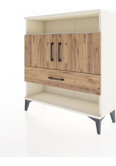 Arges Şifonyer 3 Raflı Tek Çekmeceli 2 Kapaklı 88x30x96 Aytaş... Aytaşı