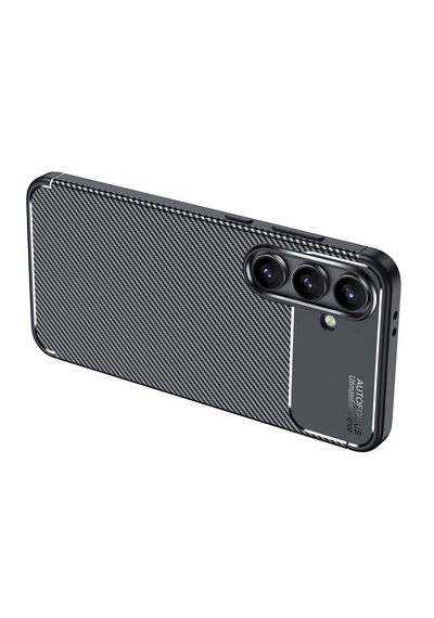 Samsung Galaxy Uyumlu S24 Fe Kılıf Kamera Korumalı Karbon Desenli Kapak