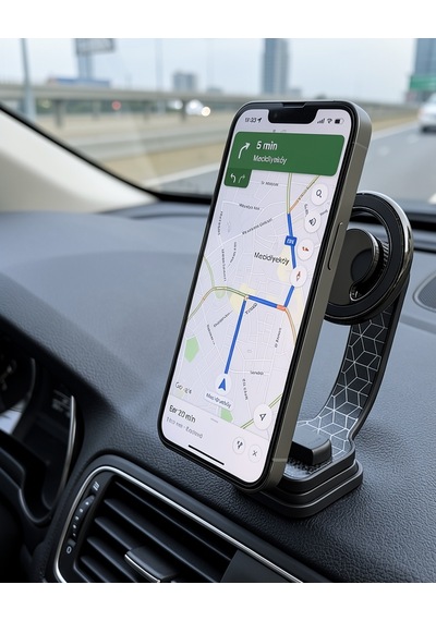 Araç İçi Manyetik Telefon Tutucu Katlanabilir 360 Derece Dönebilen Belirtilmemiş