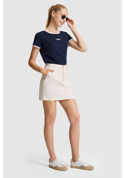 U.s. Polo Assn. Kadın Etek Dokuma 50322002-vr256 İnci