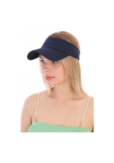 Uv Koruyuculu Unisex Siperlikli Lacivert Şapka Lacivert