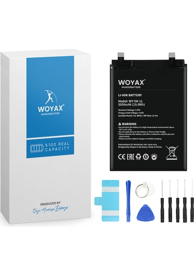 Woyax by Deji Xiaomi Redmi Note 11 Pro 4G Uyumlu  Batarya