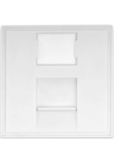 Digitus 45x45mm 1 Port Kapaklı Priz Modülü, Şeffaf Etiket Alanına Sahip Dn-93802-5 İçin, Lsoh, Beyaz Renk-19878